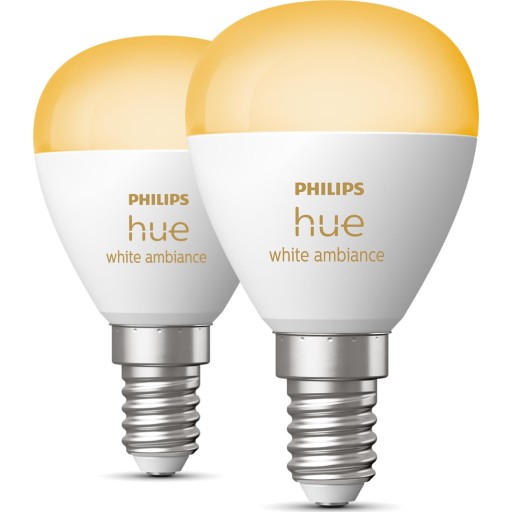 Philips Hue White Ambiance E14 kronepære, 2-pak Lamper &amp; el > Lyskilder