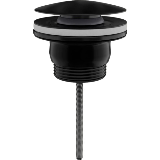 Scandtap universal bundventil, push-open, børstet sort billede