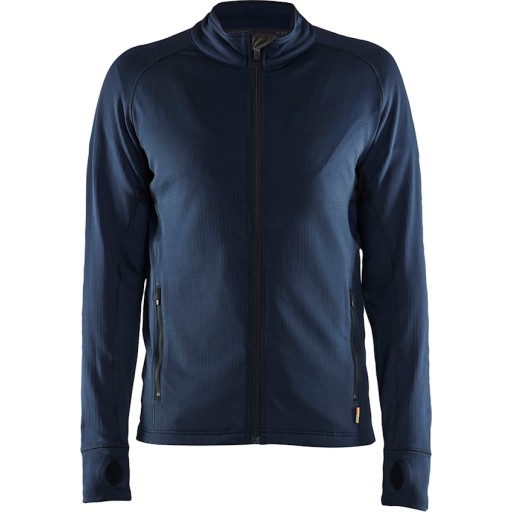 Blåkläder fleecejakke 47352539 slim fit, mørk marineblå, størrelse 2XL