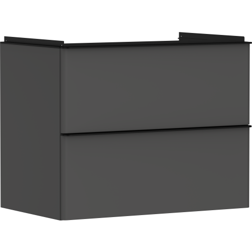 HANSGROHE Xelu Q vaskeskab mat diamantgrå 780X475mm m/ 2 skuffer