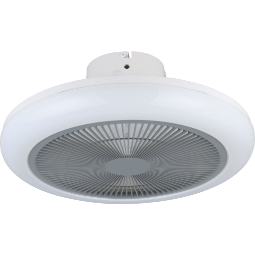 Eglo Kostrena ventilator med lys, hvid/grå