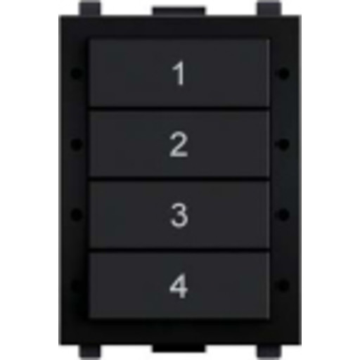 digidim137BW2 Panel med 8 knapper, DALI2.7 scener + bryter, hvit Backuptype - El