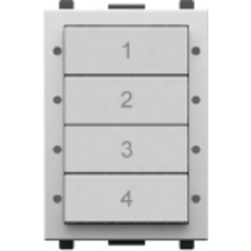 digidim137WD2 Panel med 4 knapper, DALI2 Backuptype - El