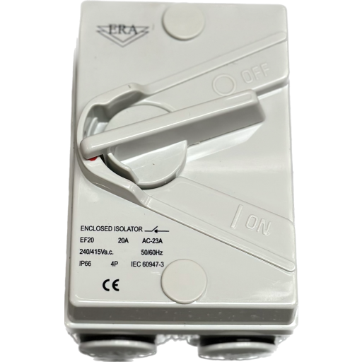 Sikkerhetsbryter 20A 3P+N, grå, EF20-3N-M25