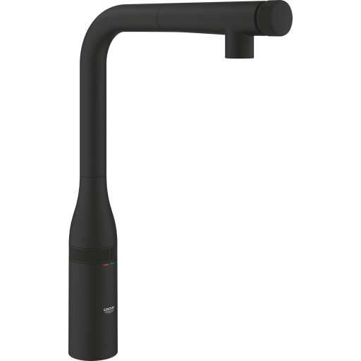 Grohe Essence Smartcontrol k&ouml;ksblandare, utdragbar pip, svart