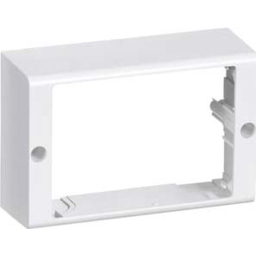 LAURITZ KNUDSEN Clic'line® monteringsbox dobbelt, hvid.