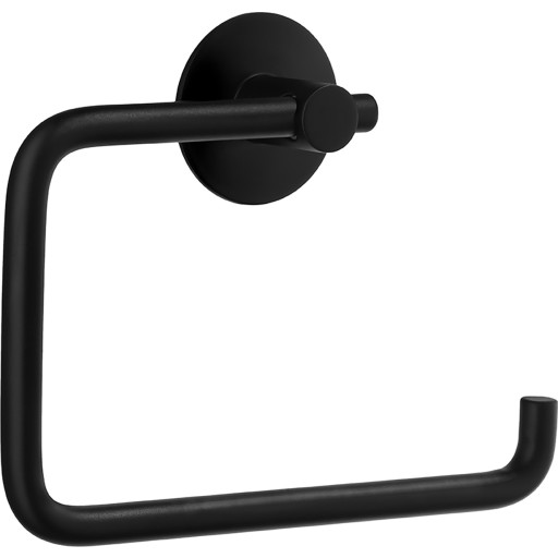 Smedbo beslagsboden selvklæbende toiletpapirholder, mat sort
