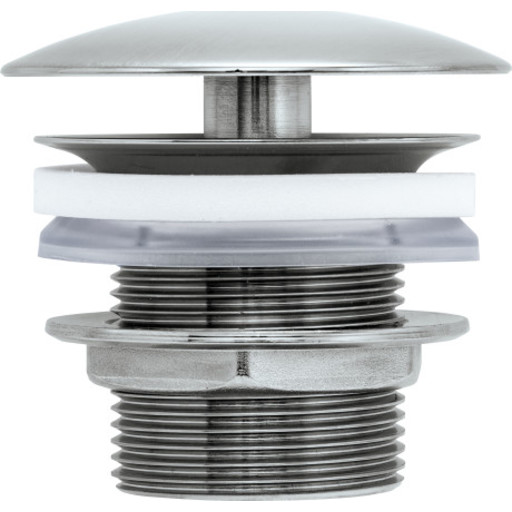 Duravit bundventil, tvangsåben, børstet rustfrit stål