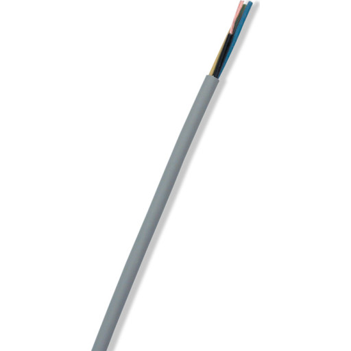 100 meter Rund plastledning halogenfri PKAJ, 5x1,5 mm², hvid billede