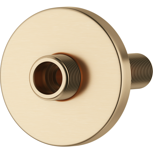 Mora lige forskruning, 3/4" rosette Ø80, 1 stk. børstet messing