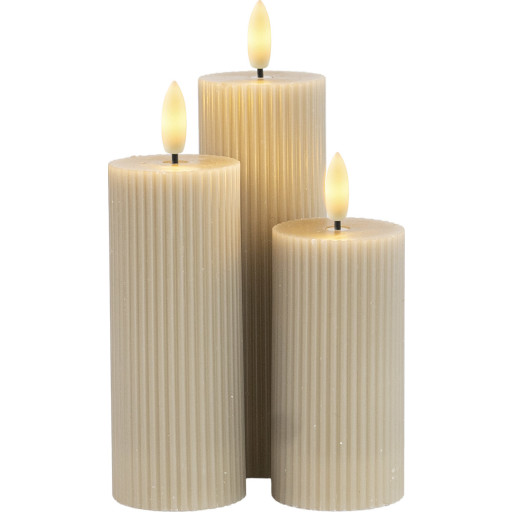 Sirius Smilla LED bloklys, genopladelig, grå billede