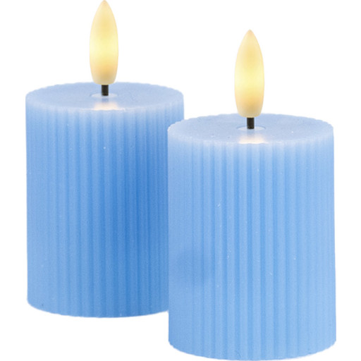 Sirius Smilla LED bloklys, genopladelig, blå