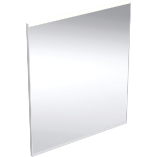 Geberit Option Plus Square spejl med lys, dæmpbar, dugfri, 60x70 cm, aluminium