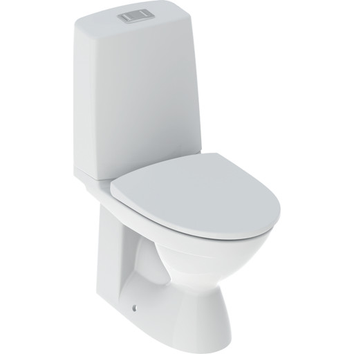 If&ouml; Vinta toalett, utan spolkant, reg&ouml;ringsv&auml;nlig, vit
