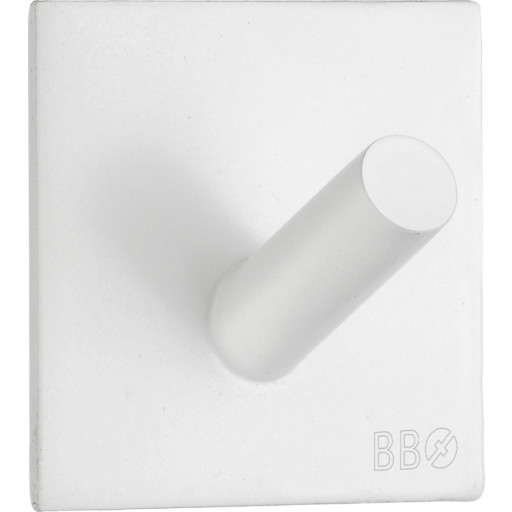 Beslagsboden håndklædekrog, mat hvid billede