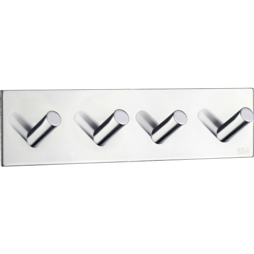 Beslagsboden knagerække, krom billede