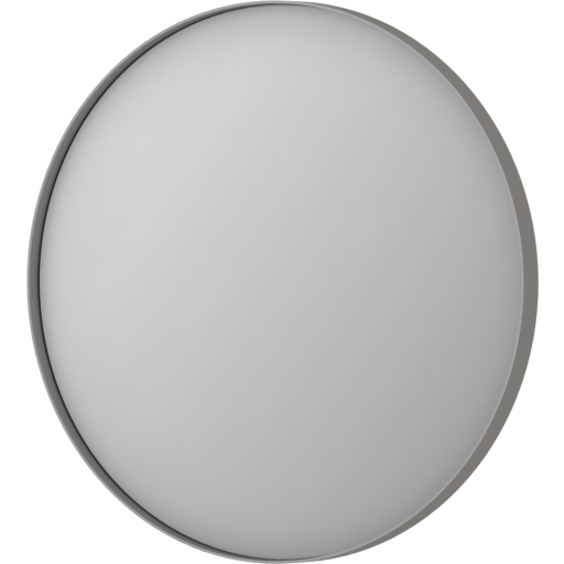 Sanibell Ink SP17 spejl med lys, dæmpbar, dugfri, børstet rustfrit stål, Ø60 cm