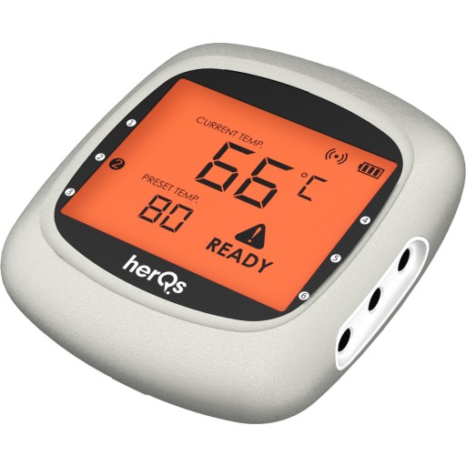 Herqs Easy Bbq Stegetermometer Med Trådløs Display Appstyret