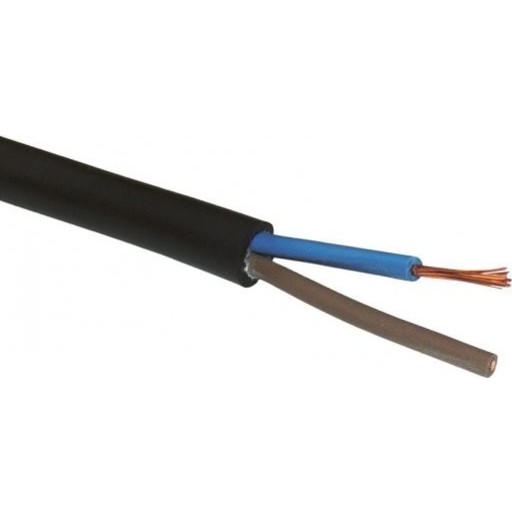 100 meter H07RN-F gummikabel, 2x1 mm², 100 meter
