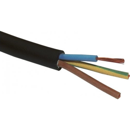 100 meter H07RN-F gummikabel, 3G1 mm², 100 meter