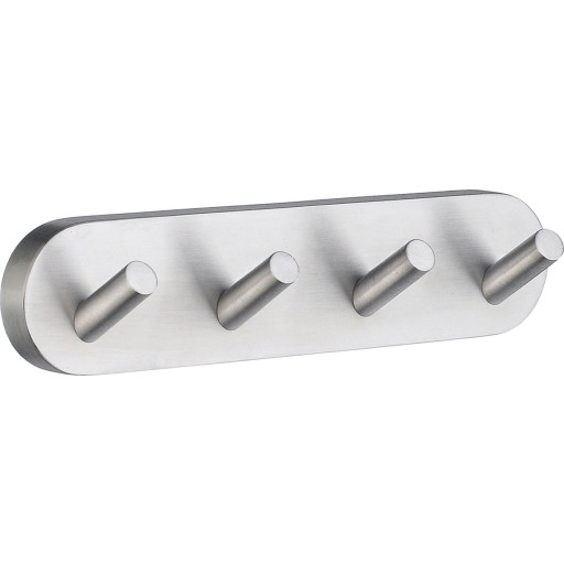 Smedbo Home knagerække, børstet krom billede