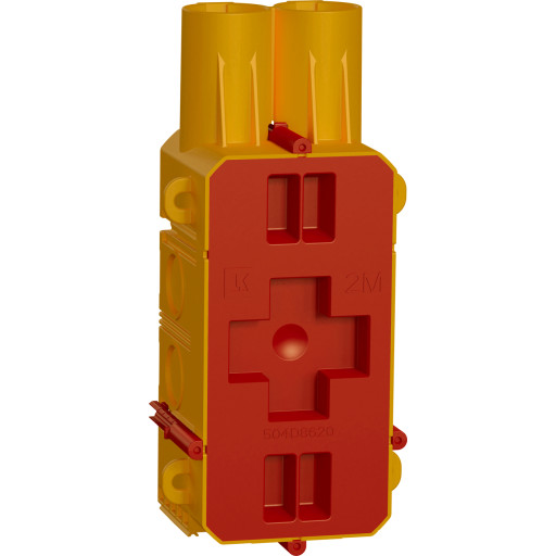 LK Fuga Air indstøbningsdåse, 2 modul, gul billede