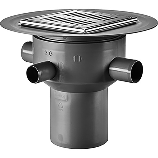 Purus Multiflex afløbskål, til beton og flisegulv, Ø110 mm billede