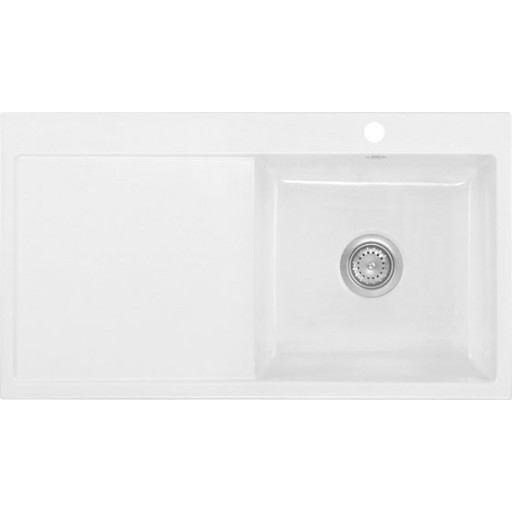 Lavabo Mera 100 SL køkkenvask, 100x51 cm, hvid billede