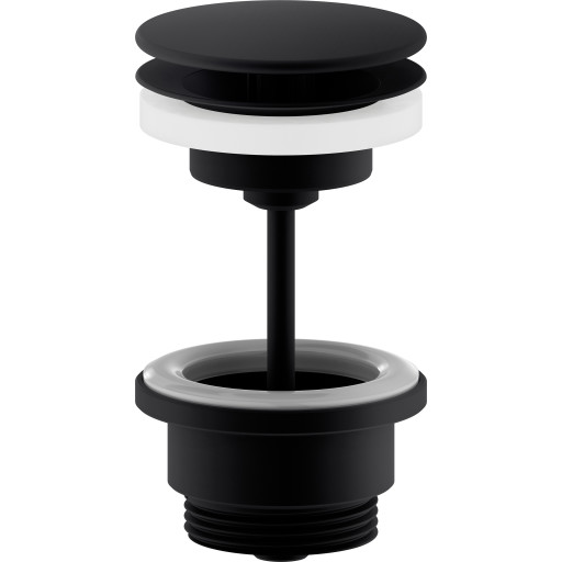 Damixa bundventil, tvangsåben, mat sort