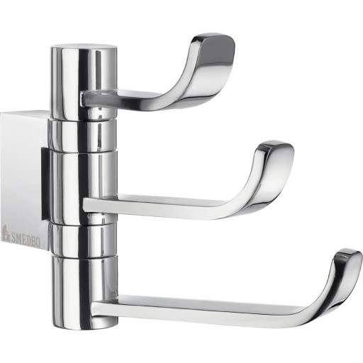 Smedbo Ice knagerække, krom billede
