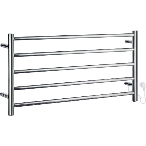 Smedbo Dry FK702 håndklædetørrer, el, 100x48 cm, poleret rustfrit stål billede
