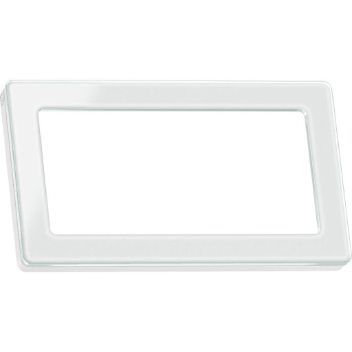 LK FUGA - Pure design ramme uden midtersprosse, 1x2 modul, hvid (glas)