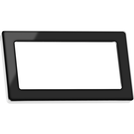 10 stk LK Fuga Pure Design ramme 1x2 modul, sort/hvid billede