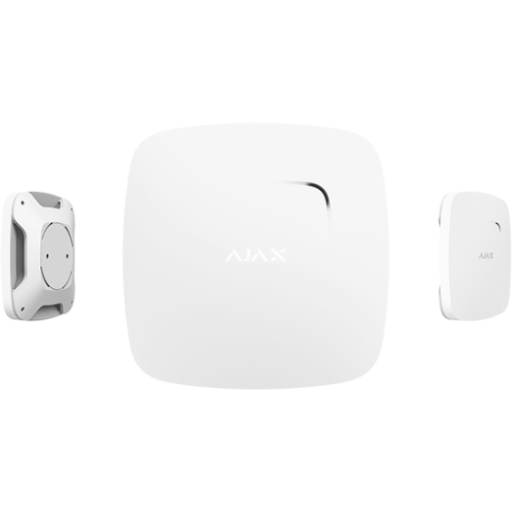 Ajax FireProtect Plus, Fotoelektrisk refleksion detektor, Trådløs, Hvid, Hjem, 868 MHz, 85 dB