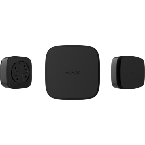 Ajax FireProtect 2 RB (Heat/Smoke/CO), Brandhorn/sirene, Sort, 1700 m, Batteri, 124 x 124 x 45 mm, 274,5 g