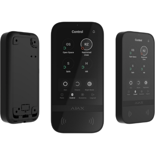 Ajax trådløst tastatur med touchskærm, sort billede