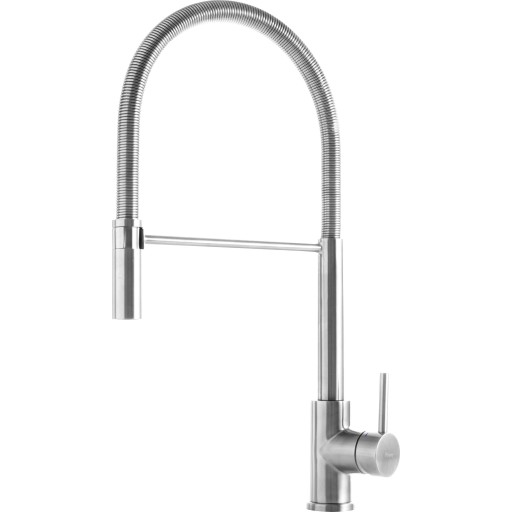 Scandtap Pro køkkenarmatur, udtrækstud, børstet stål billede