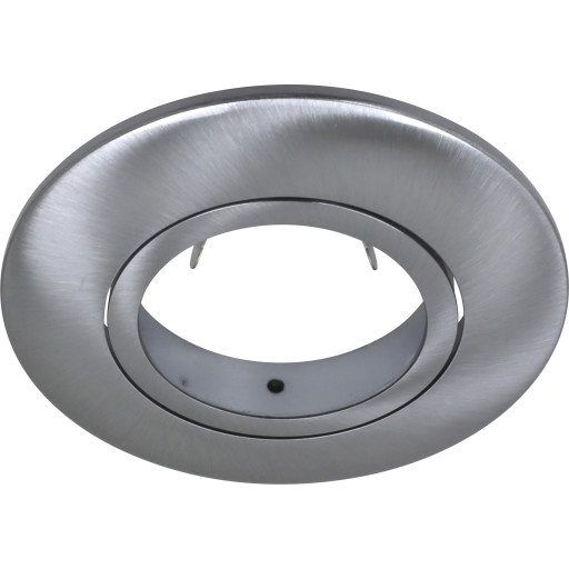 Nordtronic Front ø87mm t/Uni Install/Quick Install G2 rund børstet alu., indendørs/udendørs