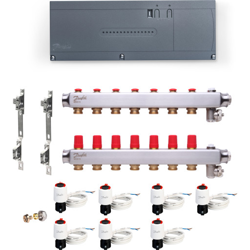 Danfoss Icon2 gulvvarmestyring, trådløs, 7 kredse