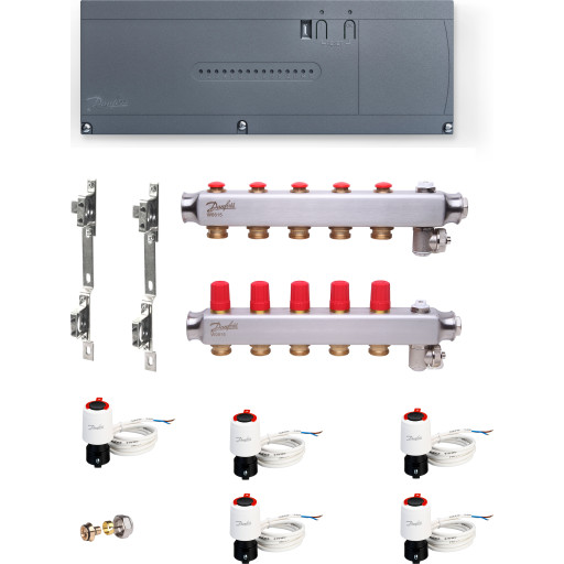 Danfoss Icon2 gulvvarmestyring, trådløs, 5 kredse