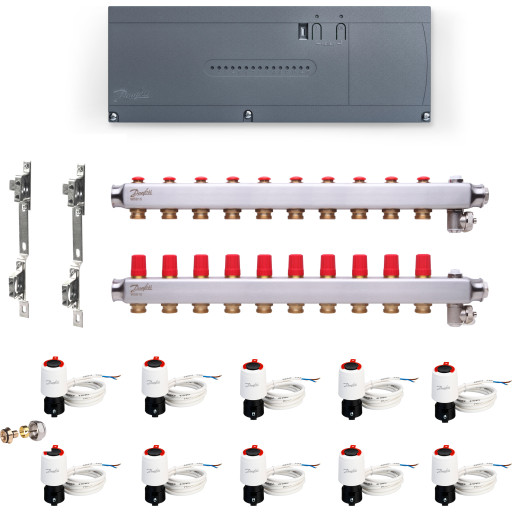Danfoss Icon2 trådløs gulvvarmesystem til 10 kredse
