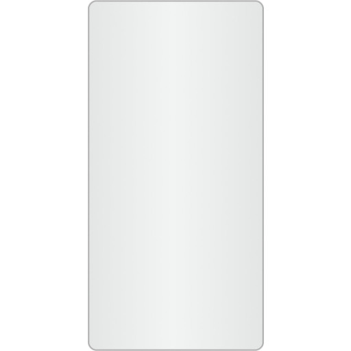 Loevschall Refine spejl med ramme, børstet aluminium, 45x90 cm