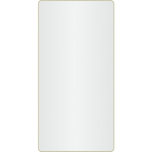 Loevschall Refine Square speil, 45x90 cm, børstet messing Baderom > Innredningen