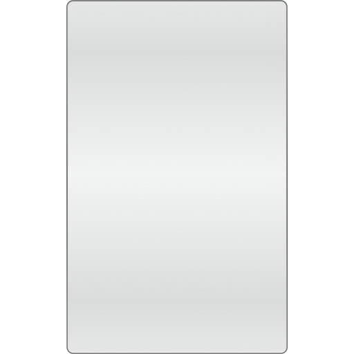Loevschall Refine Square spejl, 75x120 cm, sort