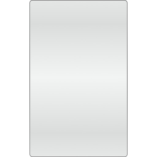 Speil Loevschall Refine Square, 75x120 cm, sort Baderom > Innredningen