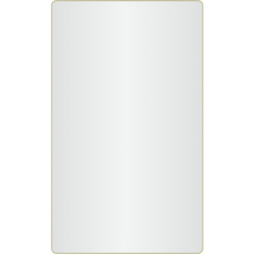 Loevschall Refine Square speil, 60x100 cm, børstet messing Baderom > Innredningen