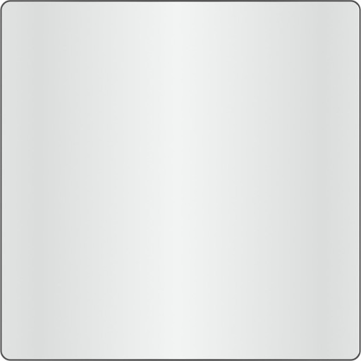 Loevschall Refine spejl med ramme, sort, 80x80 cm