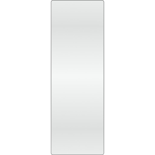 Loevschall Refine Square speil, 55x160 cm, sort Baderom > Innredningen