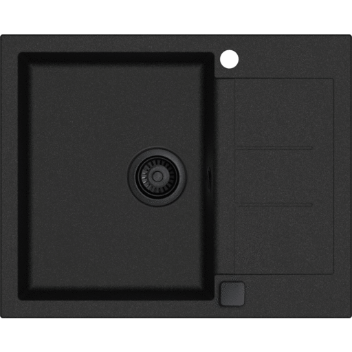 Lavabo Saturn 620 køkkenvask, 62x50 cm, sort