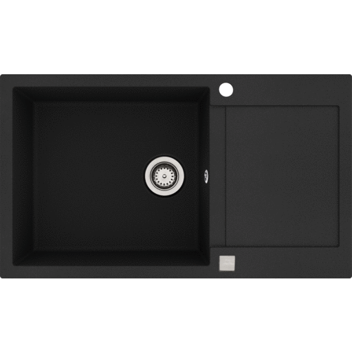 Lavabo Saturn 860 diskb&auml;nk, 86x50 cm, svart